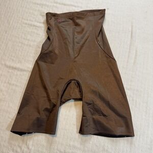 Ruby‎ Ribbon Womens High Waisted Shaping Shorts Brown Size M 1618 Shapewear